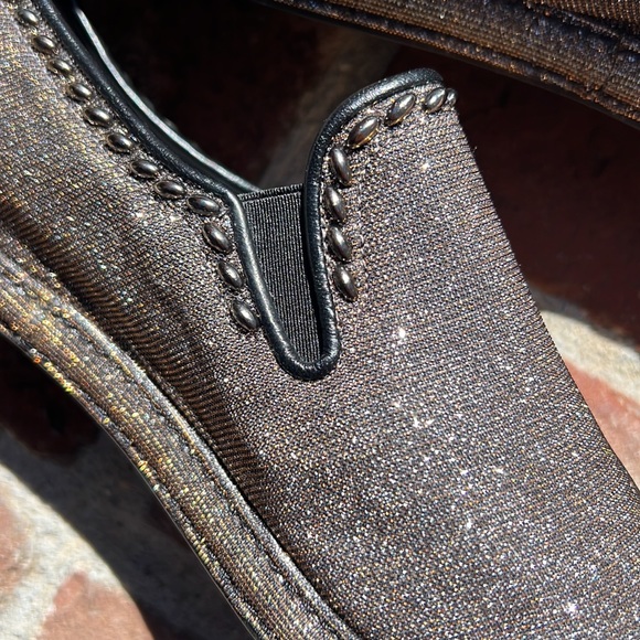 Stuart Weitzman sparkly metallic look slip. - Picture 8 of 17